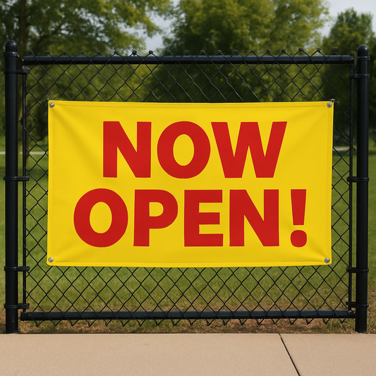 Pre-Made Banner "Now Open"